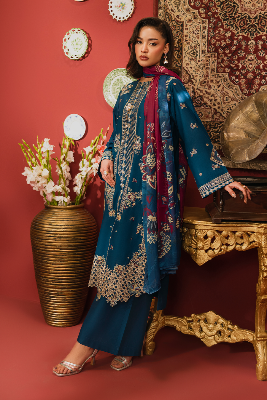 Ava – Embroidered Luxury Pret (3PC)