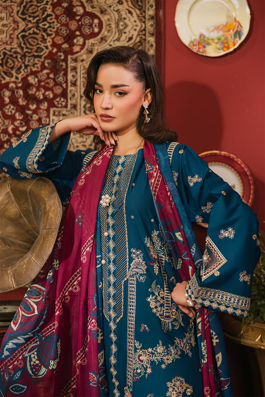 Ava – Embroidered Luxury Pret (3PC)