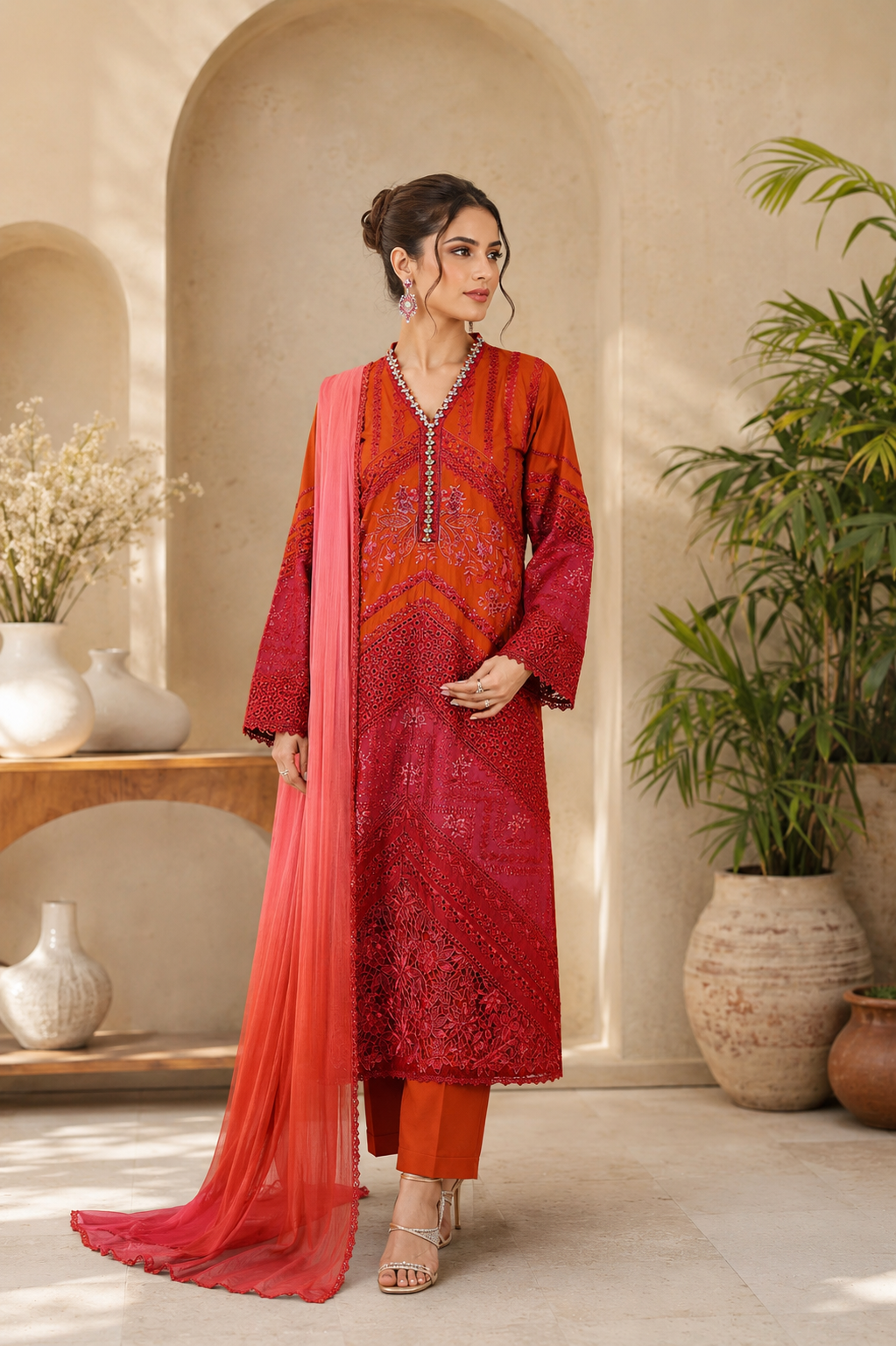 Sajni (Embroidered ) - 3Pc