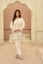 Seline -beige(Embroidered) - 3Pc