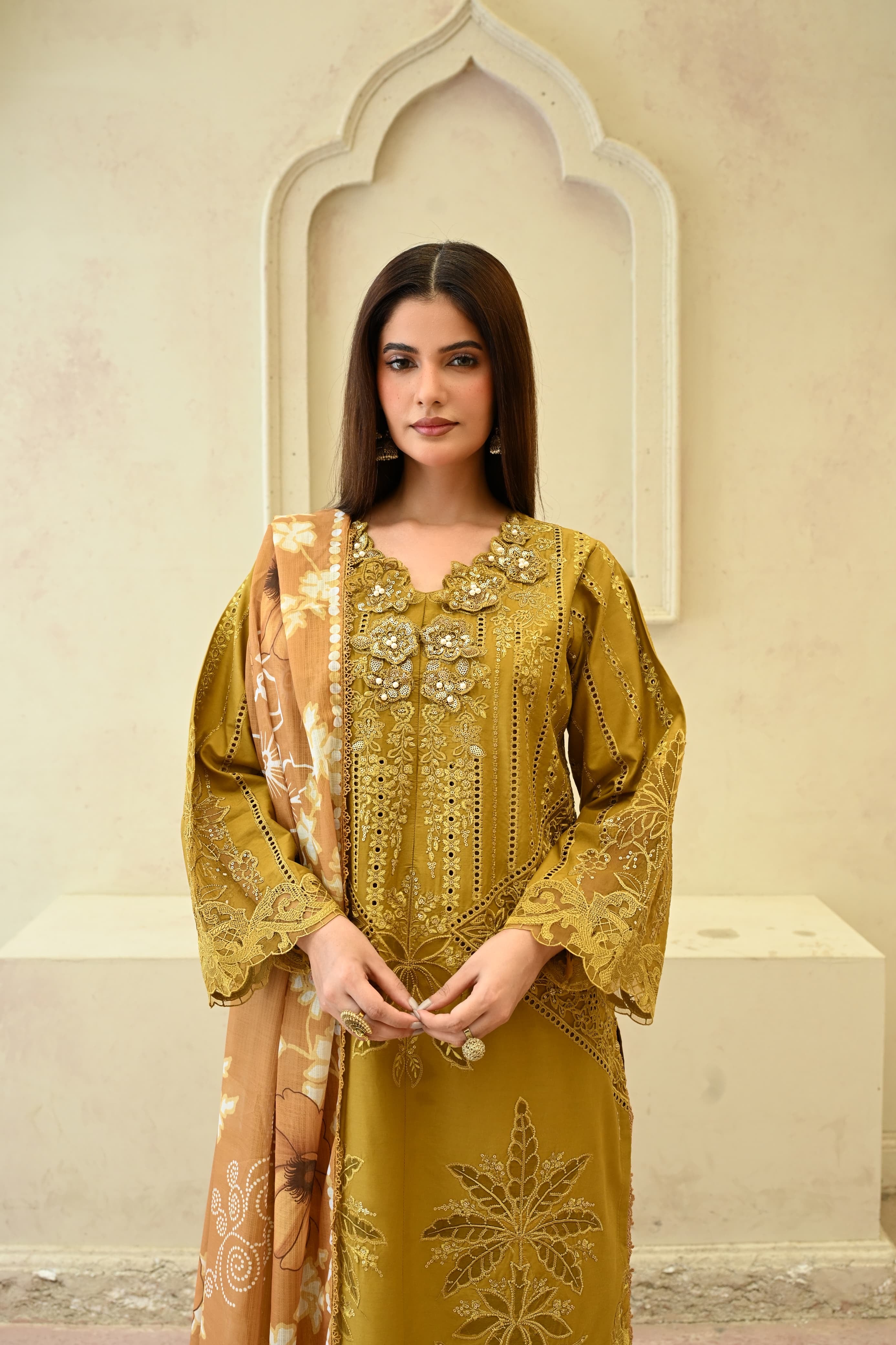 Zarmina (Embroidered ) - 3Pc