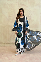 Adaa- White (Embroidered) - 3Pc