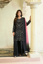 Amour -Black(Embroidered) - 3Pc