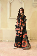 Naaz- Black (Embroidered) - 3Pc