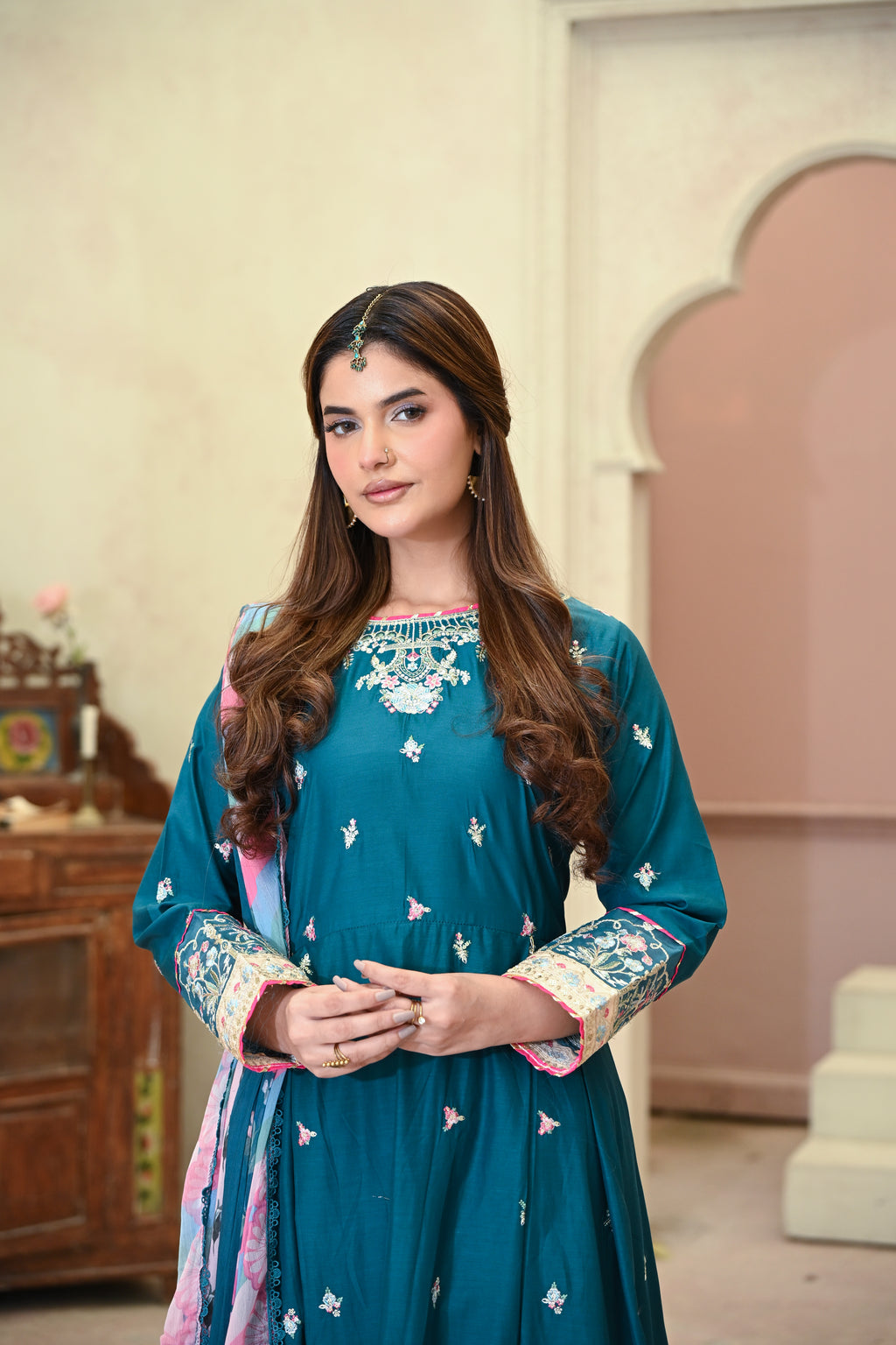Elan-Zinc Mist (Embroidered) - 3Pc