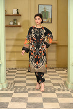 GulRukh- Black (Embroidered) - 3Pc