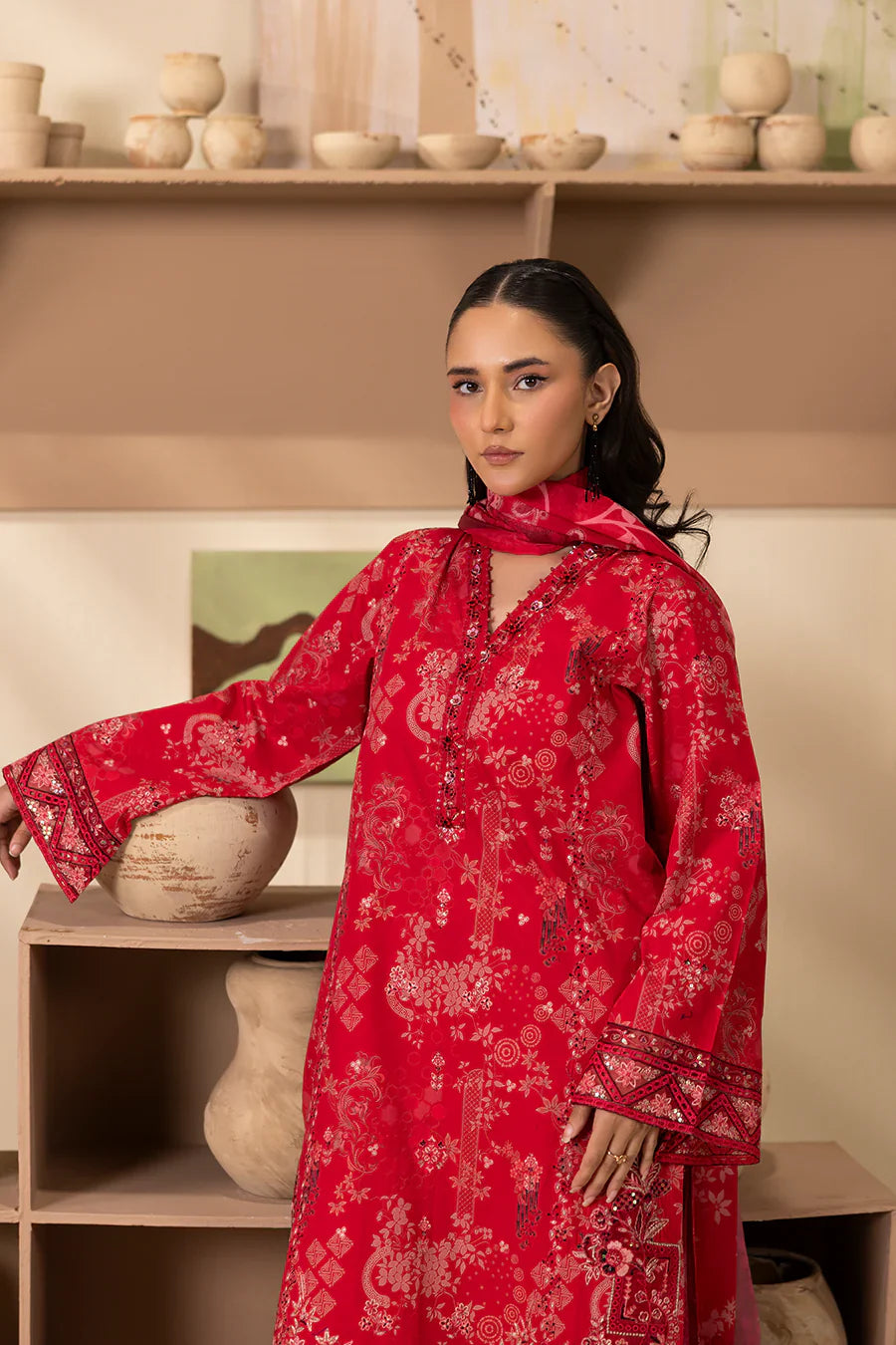 Cherry – Printed Luxury Pret (3PC)