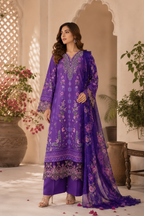 Fleur (Embroidered ) - 3Pc