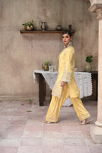 Celleste -Butter Yellow(Embroidered) - 3Pc