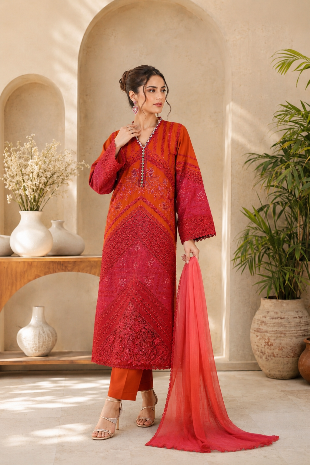 Sajni (Embroidered ) - 3Pc