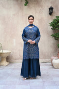 Amour -Deep teal (Embroidered) - 3Pc