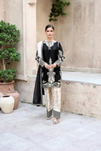 Rosalie - Black(Embroidered) - 3Pc