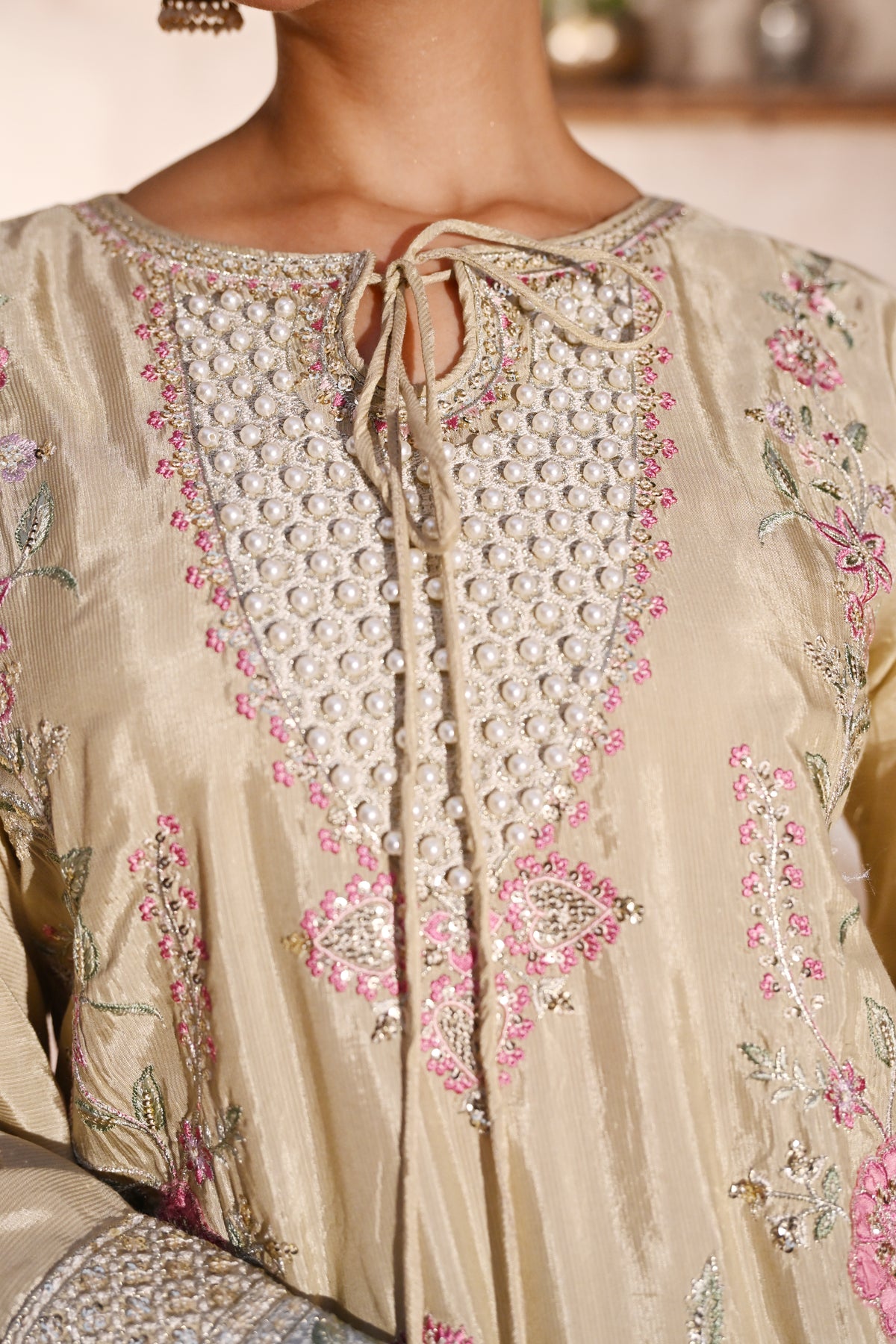 Regal -Champagne Gold(Embroidered) - 3Pc