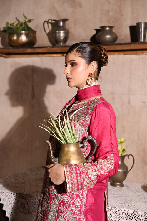 Aurelia -Rosewood(Embroidered) - 3Pc