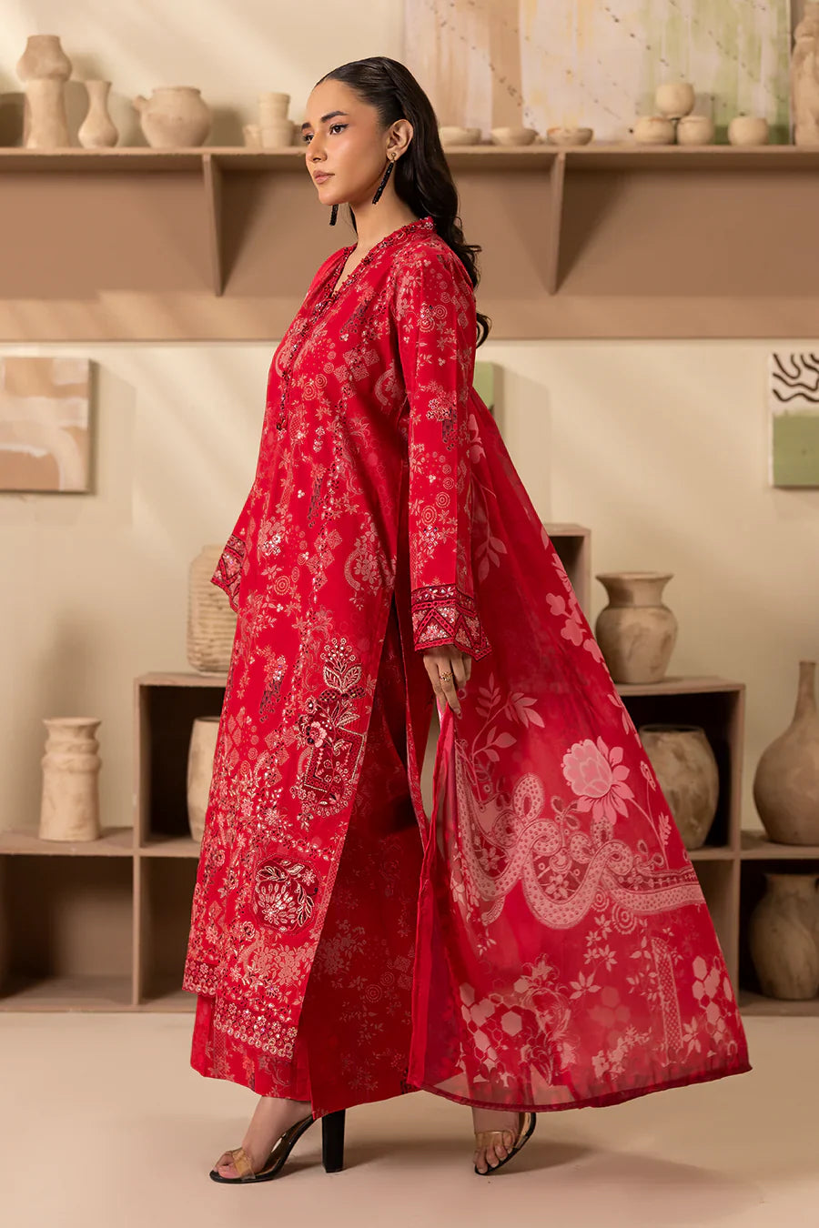 Cherry – Printed Luxury Pret (3PC)