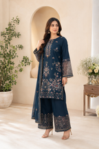 Angaar (Navy Blue) - 3Pc