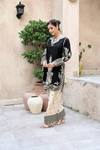 Rosalie - Black(Embroidered) - 3Pc