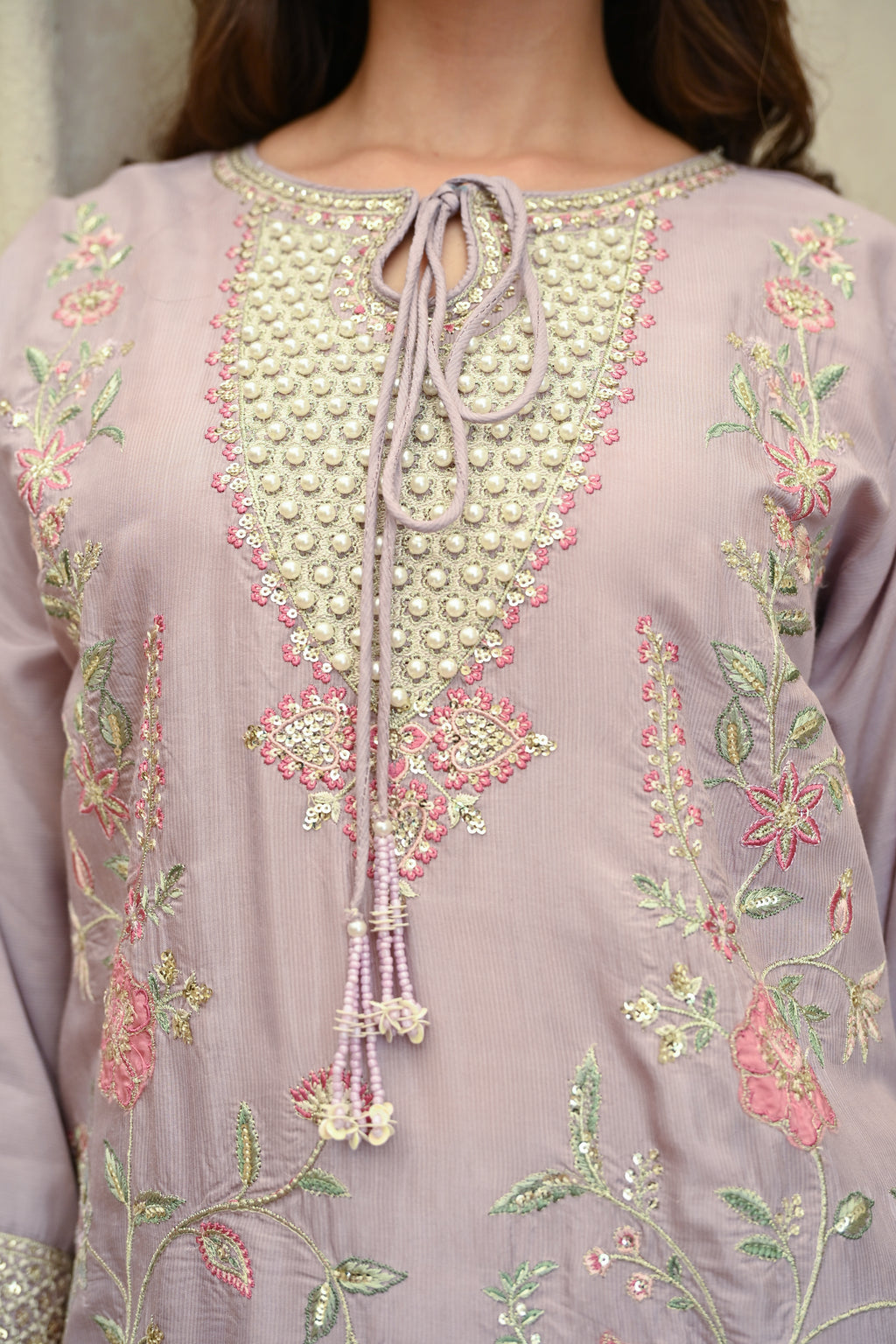 Regal- Lavender (Embroidered) - 3Pc