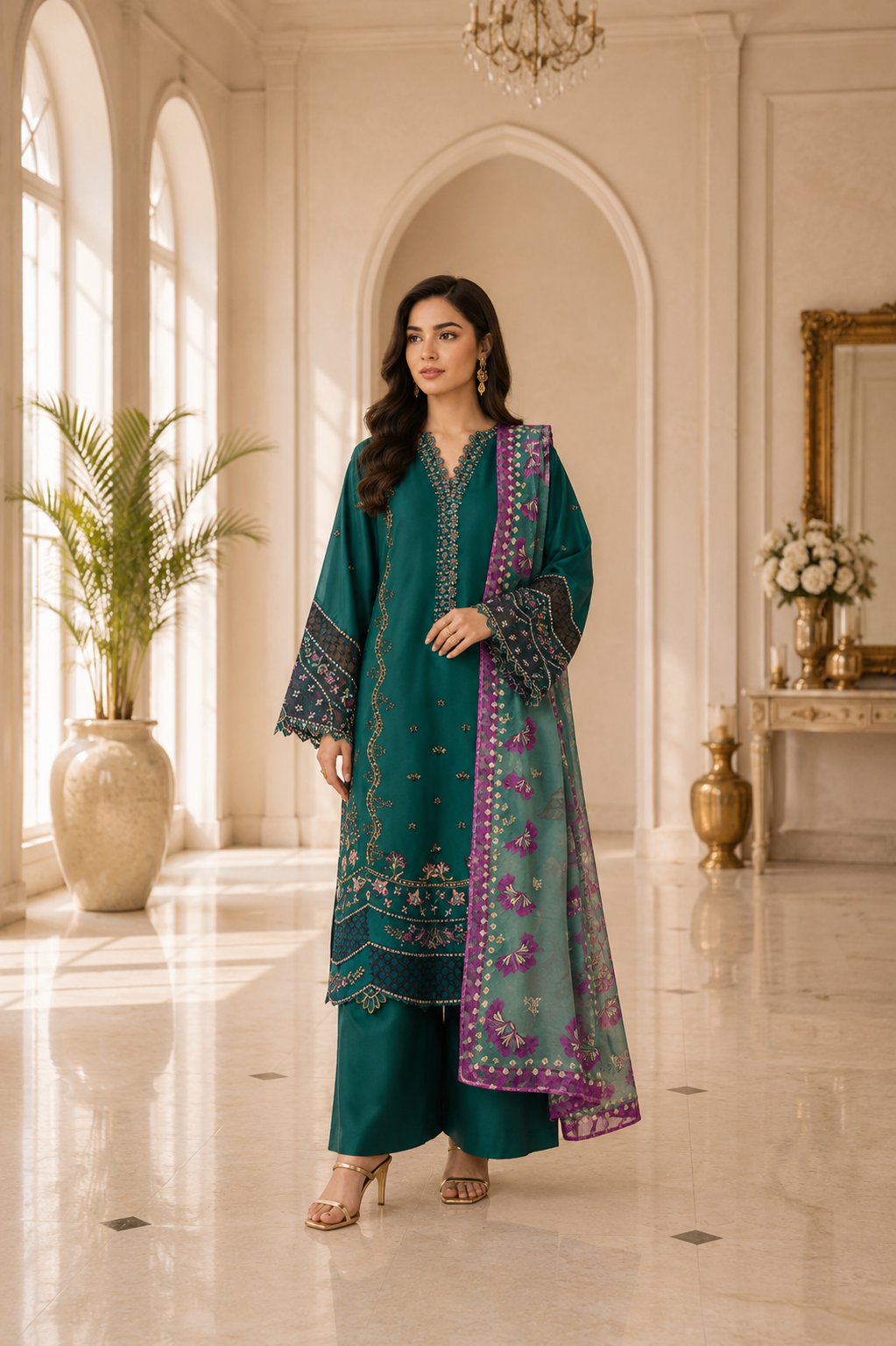 WILLOW – Embroidered Luxury Pret (3PC)