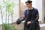Belle -Midnight plum(Embroidered) - 3Pc