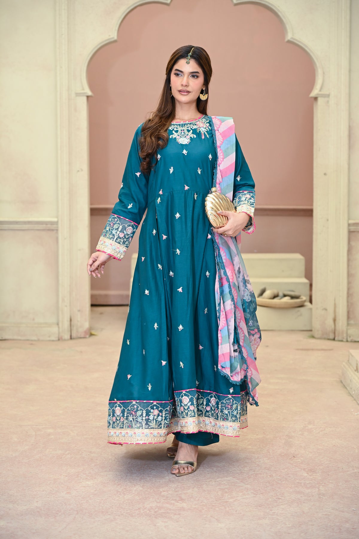 Elan-Zinc Mist (Embroidered) - 3Pc