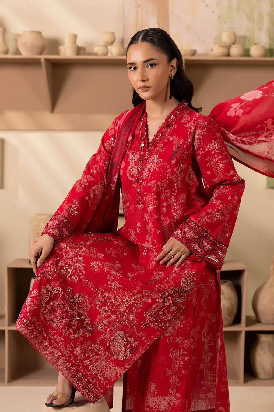 Cherry – Printed Luxury Pret (3PC)