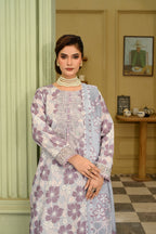 Abeer-e-Gul- Lavender Mist (Embroidered) - 3Pc
