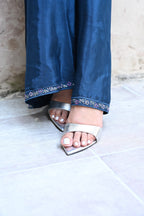Amour -Deep teal (Embroidered) - 3Pc