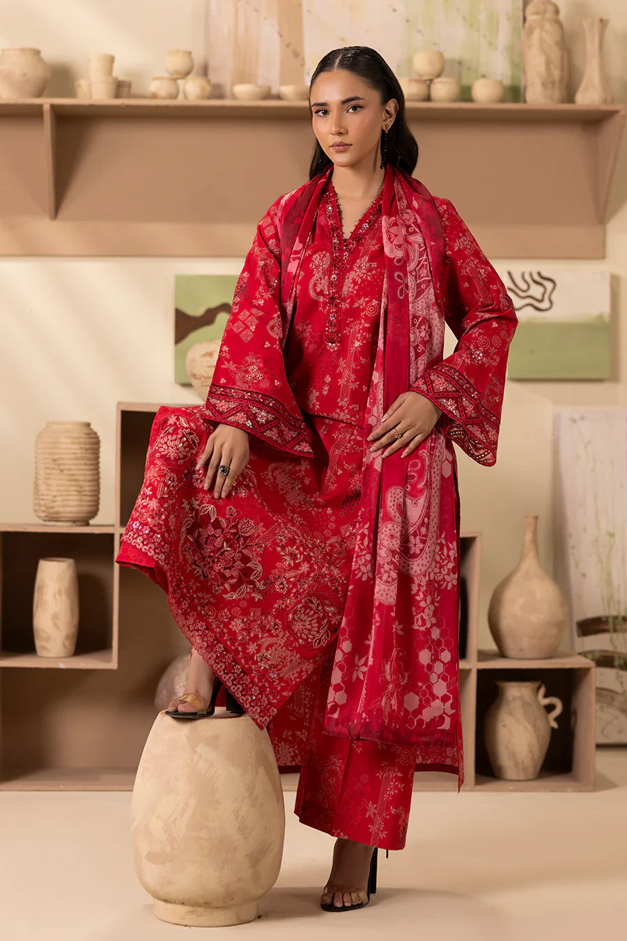 Cherry – Printed Luxury Pret (3PC)