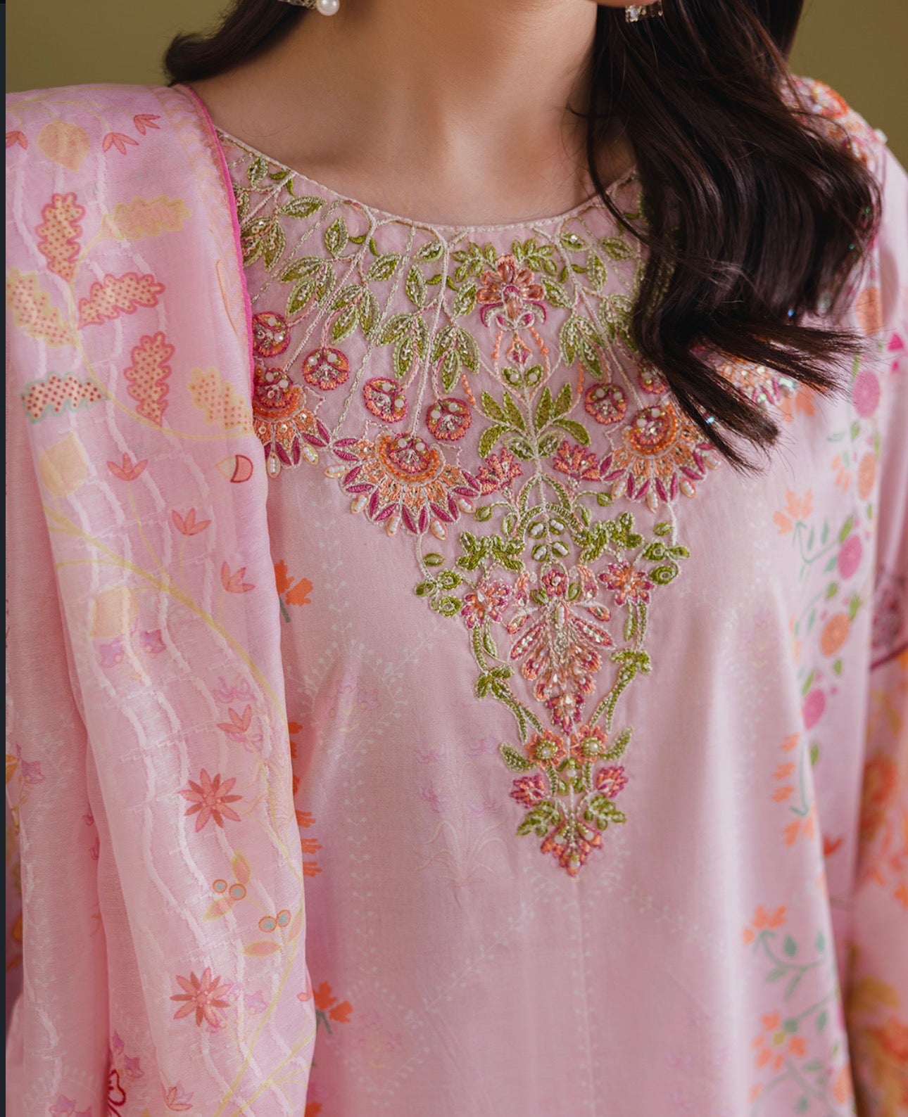 Rosa (Embroidered) - 3Pc
