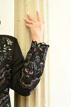 Amour -Black(Embroidered) - 3Pc
