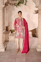 Aurelia -Rosewood(Embroidered) - 3Pc