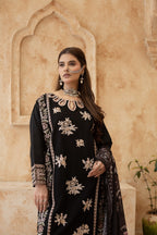 Meher-Black Embroidered Pret (3 pc)