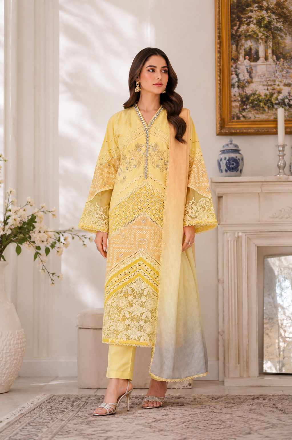 Sajni (Embroidered ) - 3Pc