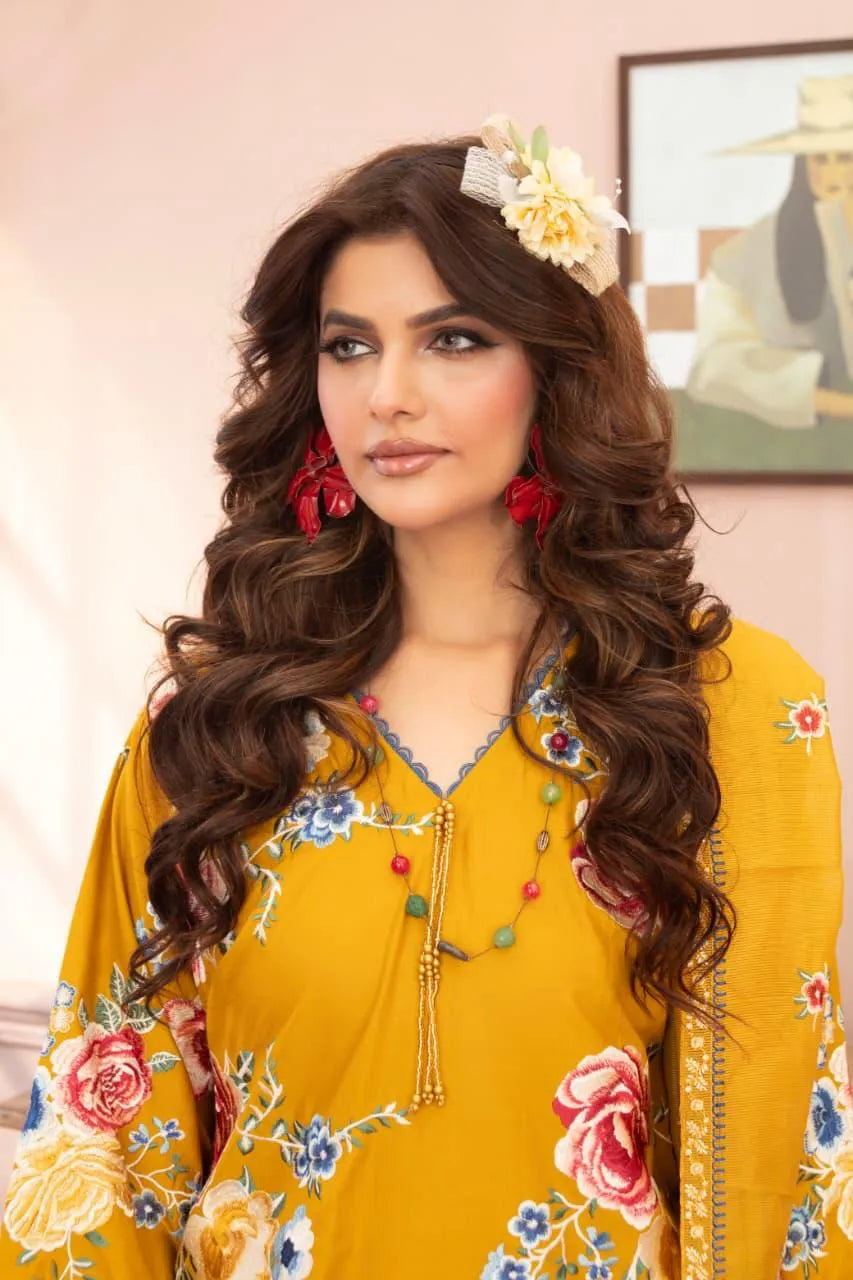 Lunara (Mustard) - 3Pc