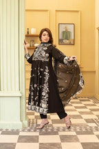 Flowy (Black) - 3Pc