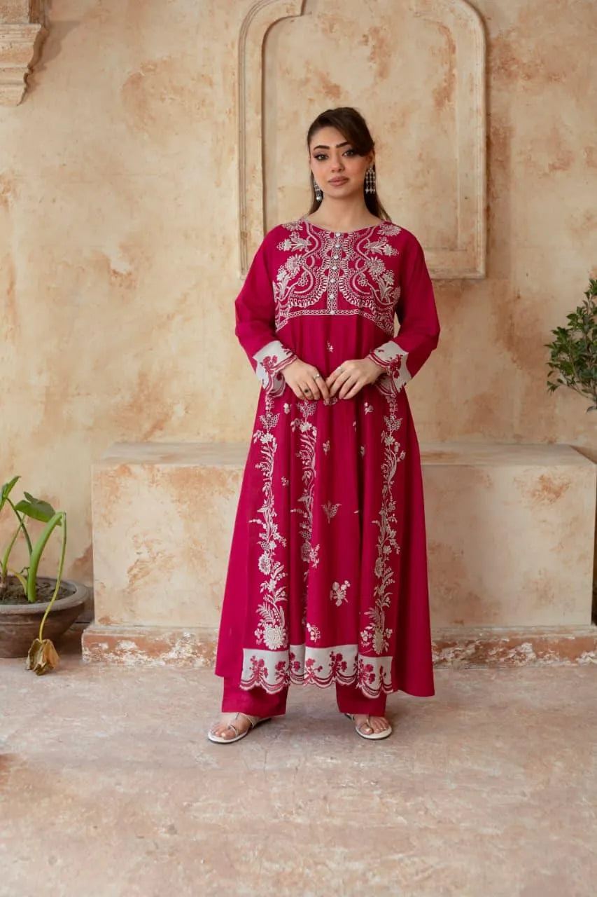 Flowy (Plum) - 3Pc