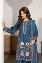 Nagar (Teal Blue) - 3Pc