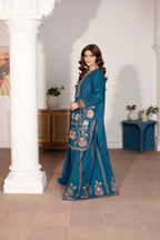 Nagar (Teal Blue) - 3Pc
