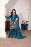 Nagar (Teal Blue) - 3Pc