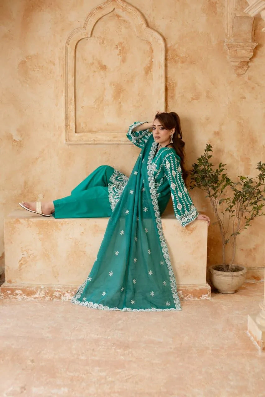 Roha (Teal) - 3Pc