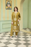 Naqsh (olive) - 3Pc