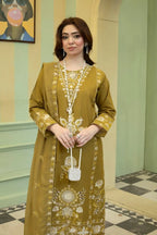 Naqsh (olive) - 3Pc