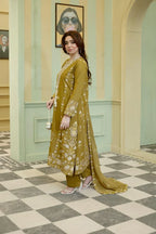 Naqsh (olive) - 3Pc