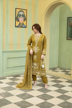 Naqsh (olive) - 3Pc