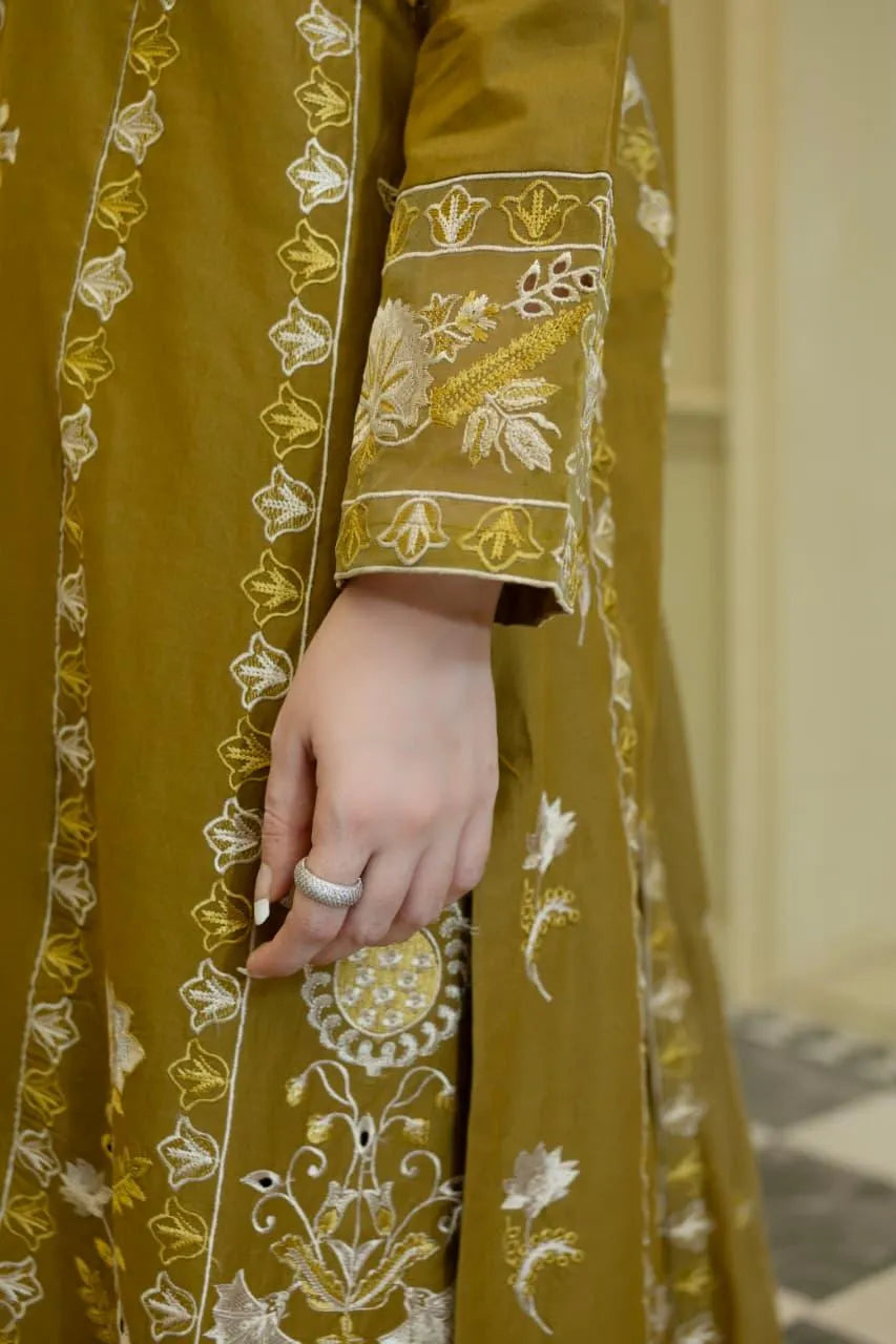 Naqsh (olive) - 3Pc