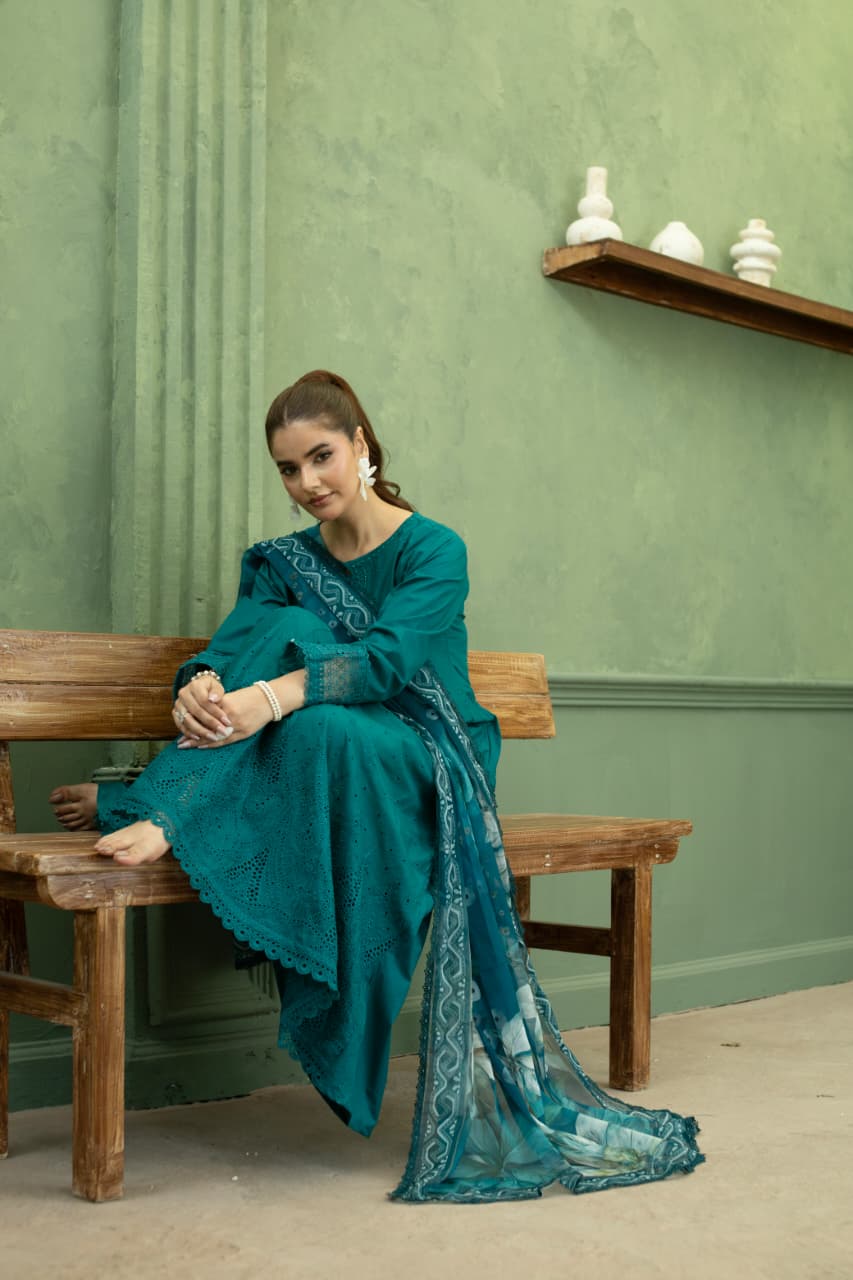 Baharaa ( Zinc) 3 pc Embroidered suit