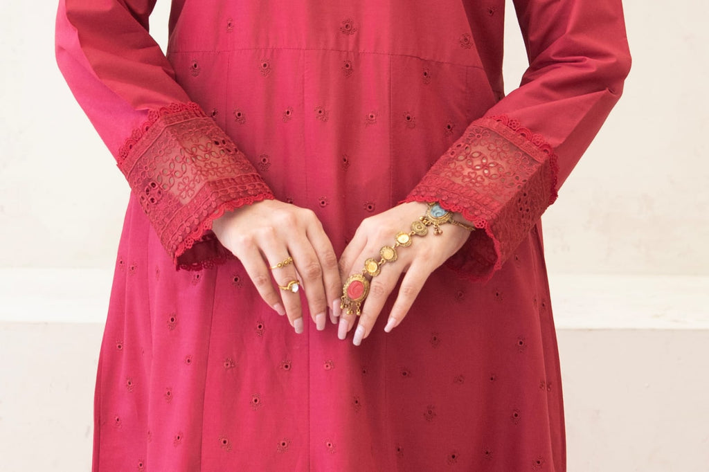 Baharaa (Crimson red) - 3Pc