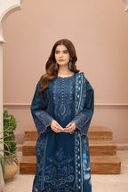 Mastani (Navy Blue) 3 pc Embroidered suit