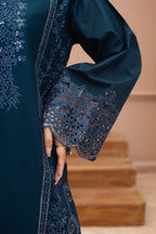 Mastani (Navy Blue) 3 pc Embroidered suit